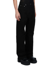 Rick Owens FW24 Woven Trousers GETH JEANS BLACK