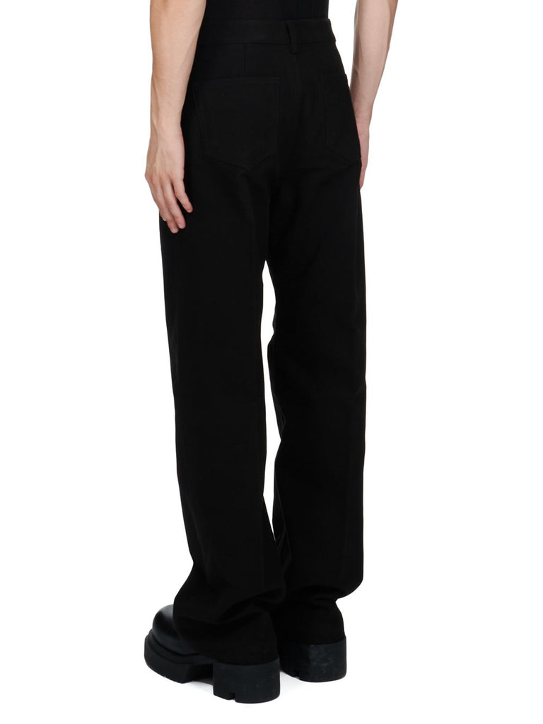 Rick Owens FW24 Woven Trousers GETH JEANS BLACK