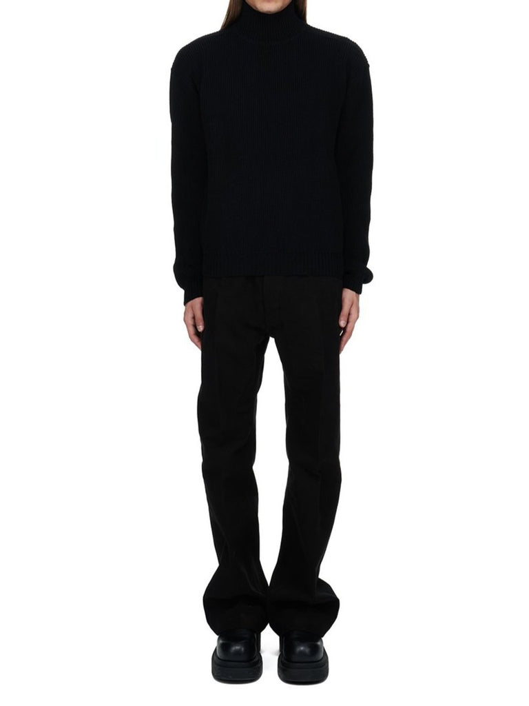 Rick Owens FW24 Woven Trousers GETH JEANS BLACK