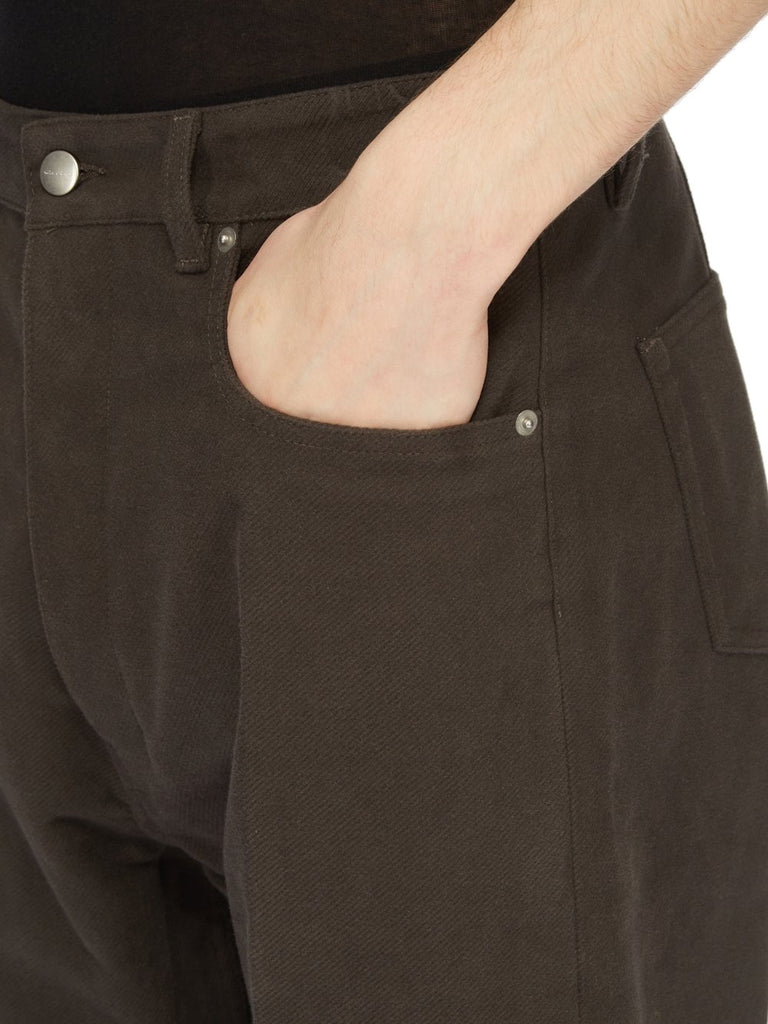 Rick Owens FW24 Woven Trousers GETH JEANS Dark Dust