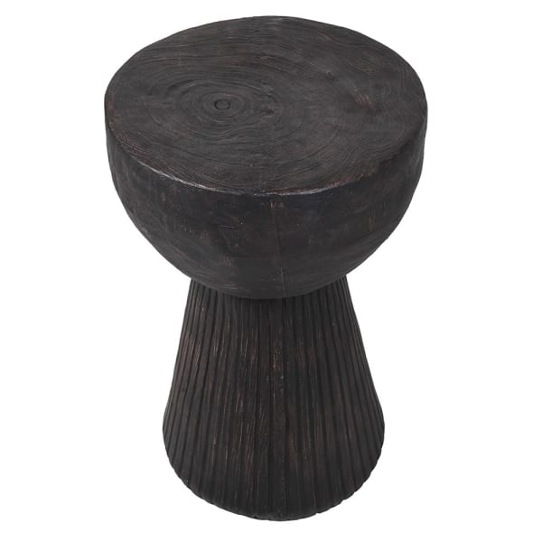 Black Drum Accent Table