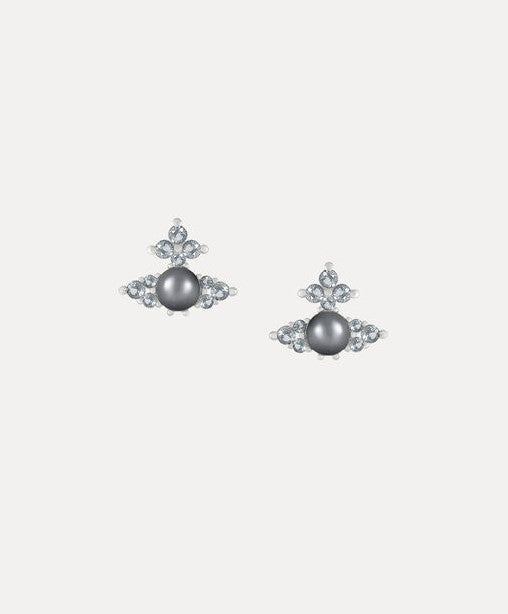 Vivienne Westwood Feodora Earrings - Light Blue / Crystal