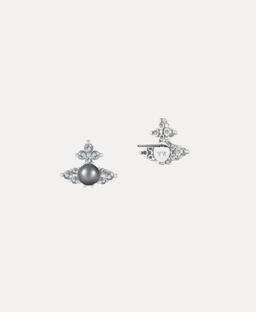 Vivienne Westwood Feodora Earrings - Light Blue / Crystal