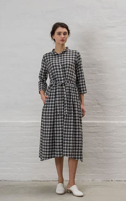 HANNOH Wessel FW24 Dress Daila GREY CHECK