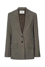 Rabens Saloner Helin Mini check jacket I Coffee check