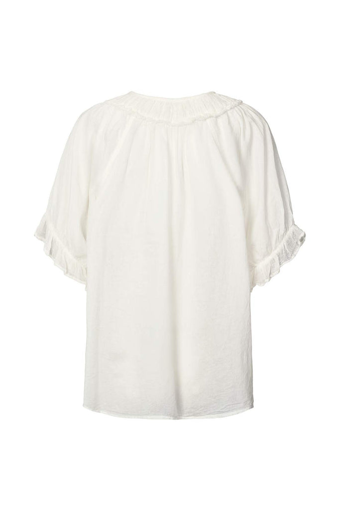 Rabens Saloner Cotton Angel Top - Dorita Sandstone