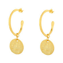 Esmeralda Gold Hoop and Coin Earrings