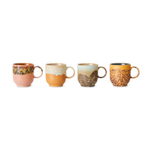 HK Living : 70s ceramics : cafe mugs cape set of 4