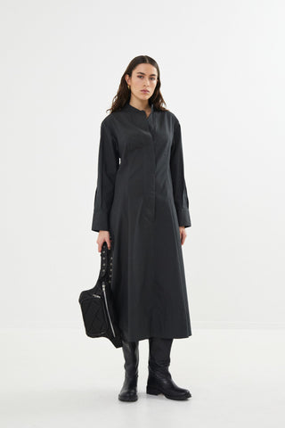 Rabens Saloner POPLIN LONG DRESS - LUCIENNE