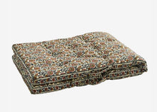 Printed cotton mattress Sand, grey, tomato, mustard