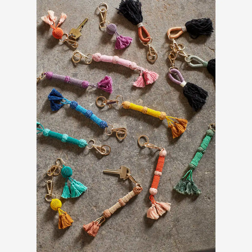 Madam Stoltz Key Hanger w tassel