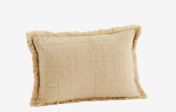 Embroidered Cushion Cover Powder