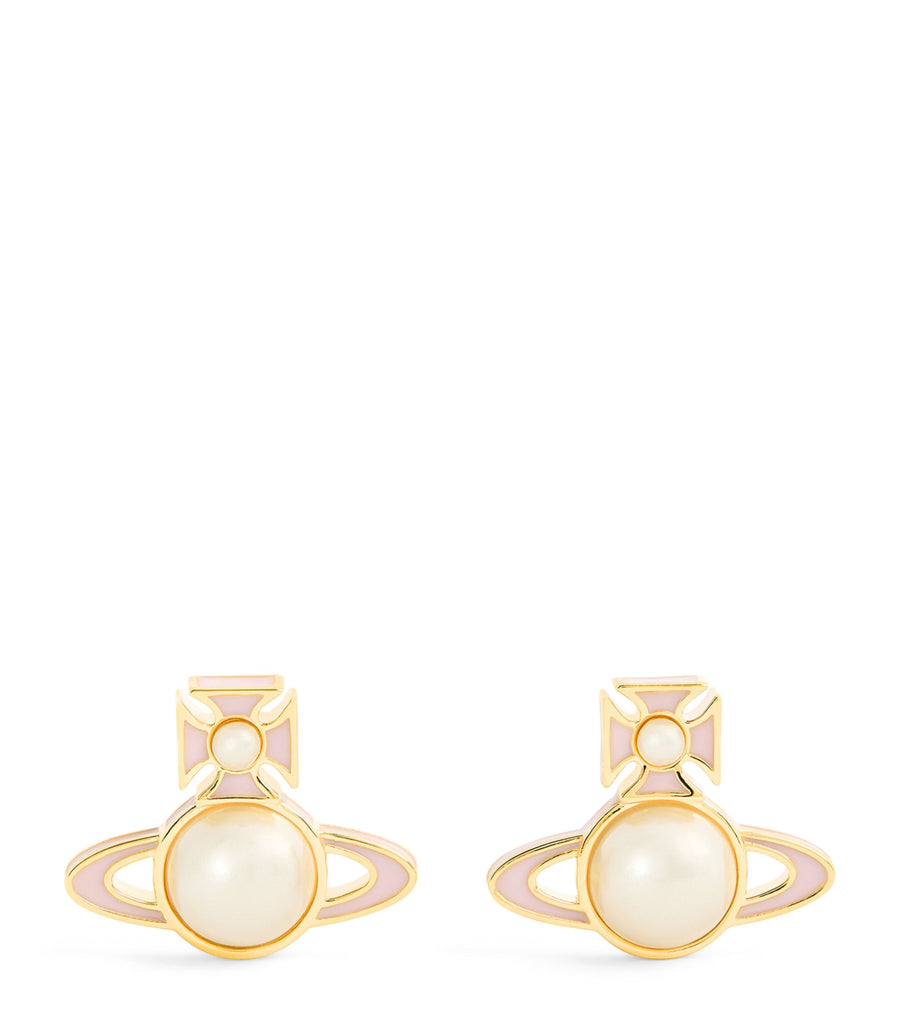 Vivienne Westwood Tillya Earrings - Gold - Light Pink