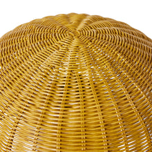 HK Living : Rattan table lamp mustard