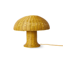 HK Living : Rattan table lamp mustard