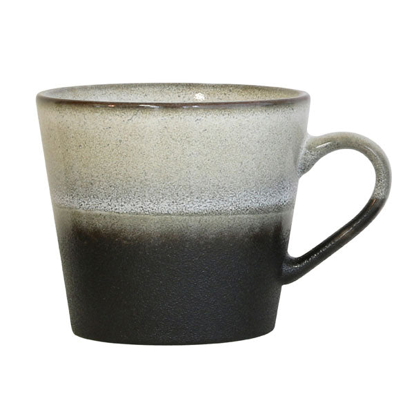 ceramic 70's cappuccino mug: rock