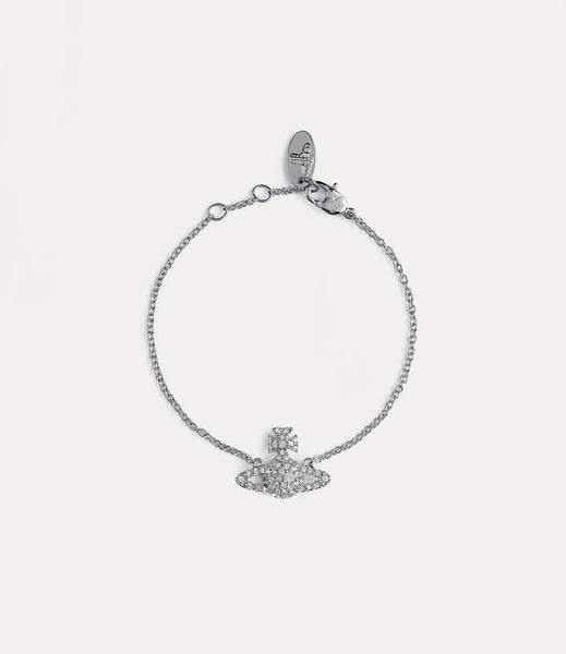 Vivienne Westwood Grace Bas Relief Bracelet- platinum/Crystal