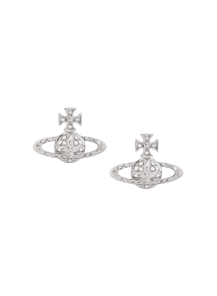 Vivienne Westwood  Mayfair bas relief Earrings rhodium