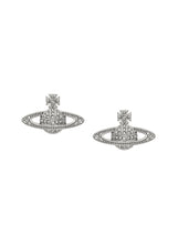 Vivienne Westwood Mini Bas Relief Earrings - Platinum Crystal