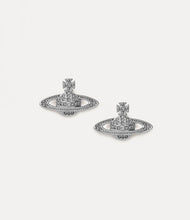 Vivienne Westwood Mini Bas Relief Earrings - Platinum Crystal