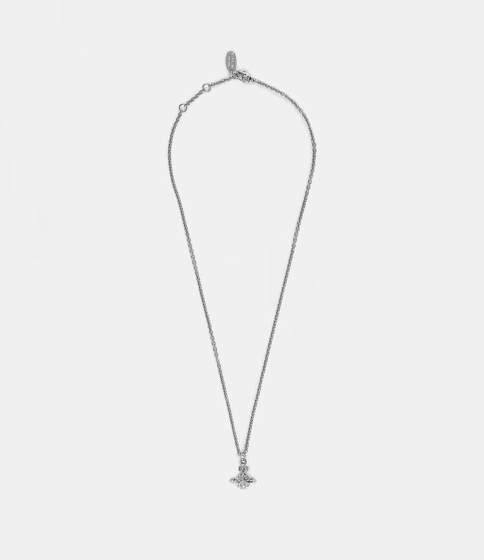 Vivienne Westwood Mayfair Small Orb Pendant -  Rhodium / Crystal