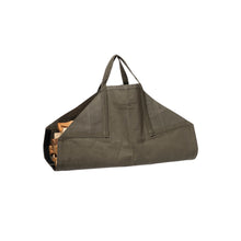 Canvas Firewood Carrier - Green