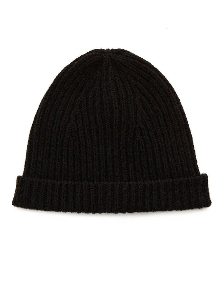 Rick Owens SS25 HOLLYWOOD WOOL BEANIE black