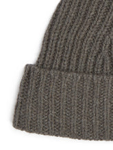 RICK OWENS SS25 HOLLYWOOD WOOL RIBBED BEANIE IN DUST