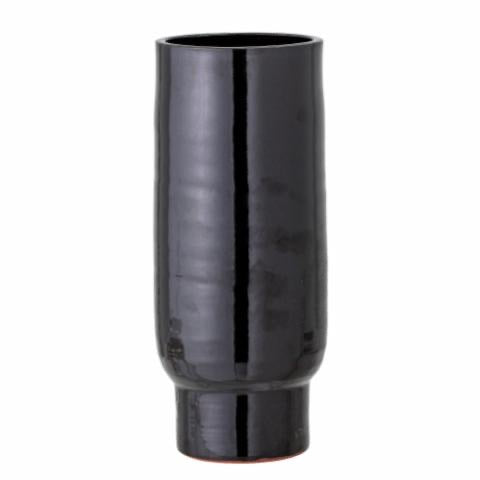 Vefa Vase, Black, Terracotta